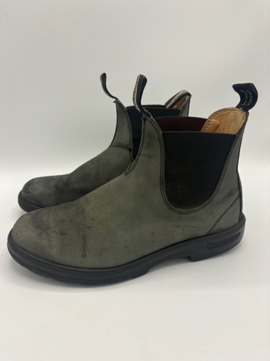 Blundstone Olive Green Chelsea Work Boots main image 9